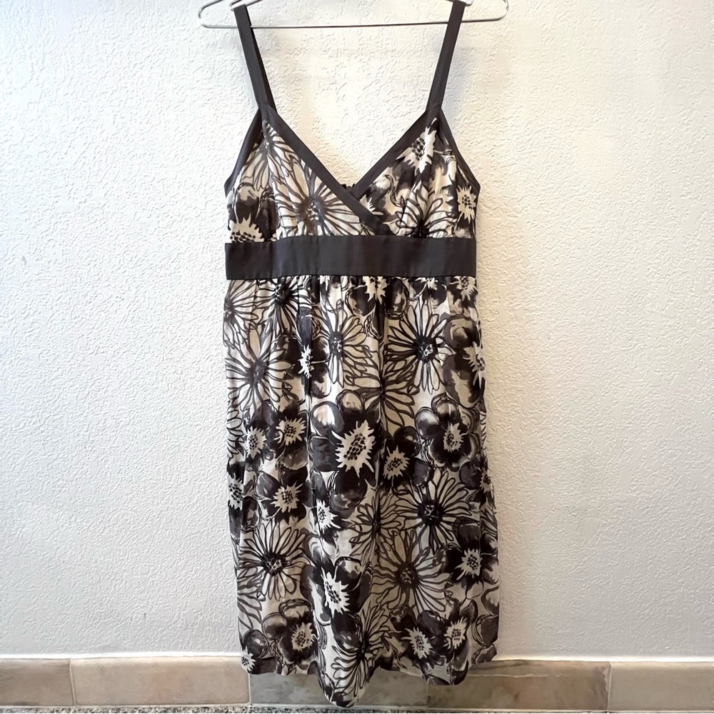 Vince Women’s Tank Top Dress Cotton Silk Floral Print